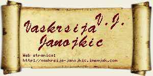 Vaskrsija Janojkić vizit kartica